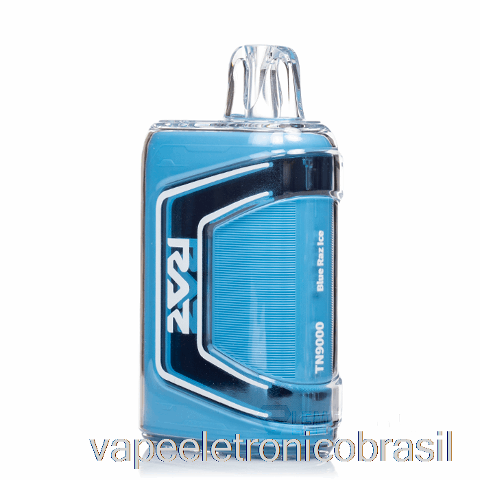 Vape Recarregável Raz Tn9000 Descartável Azul Razz Ice